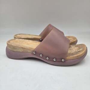 Vintage Y2K Bakers Pink Slip On Sandals Women's Platform Slip-On Mules Clogs